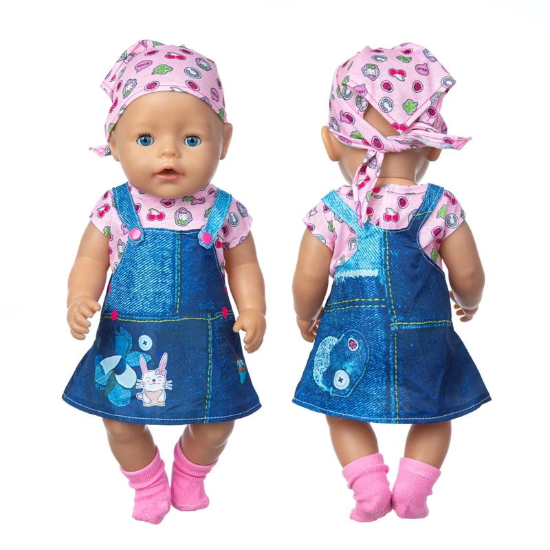 Baby Doll Clothes For 17 Inch Baby Reborn Doll 43cm Doll Accessory for Doll Clothes Accessories