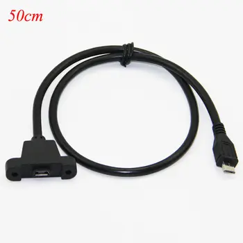 

Micro USB 5pin Male To Mini 5pin Female With Screw Panel Mount Extention Cable