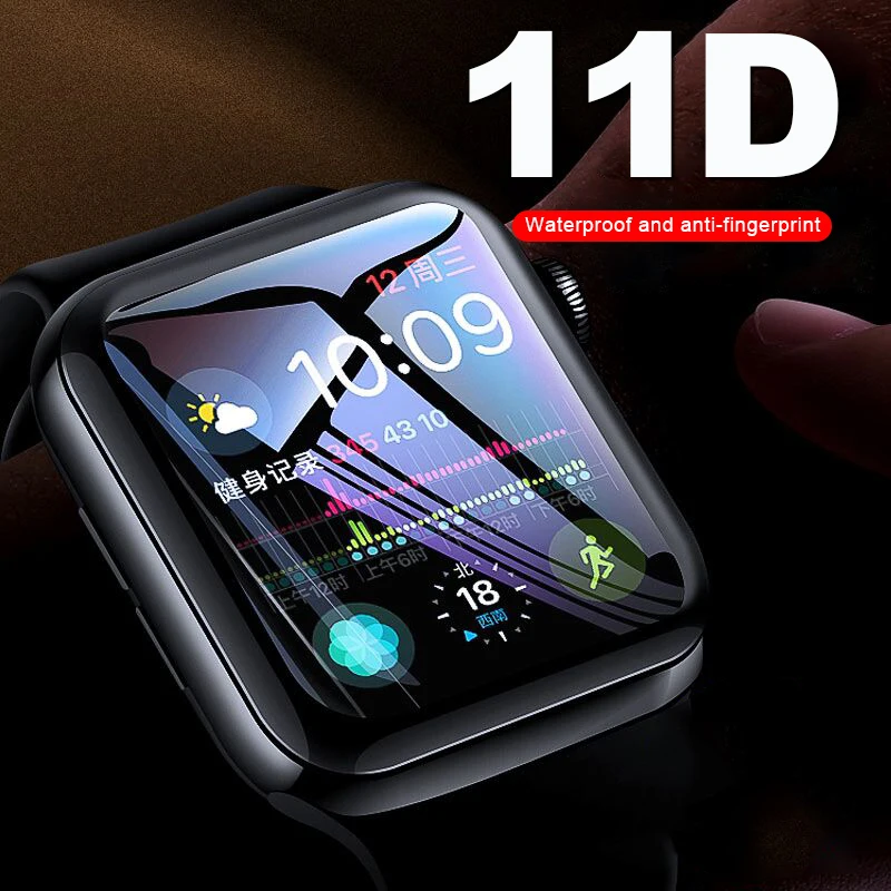 Протектор для часов чехол Apple Watch 4 3 2 1 полосы 42 мм 38 протектор экрана 40 44 i серии