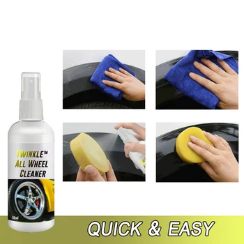 

30/50ML Car Wheel Ring Cleaner High Concentrate Detergent Remove Rust Tire Car Wash Liquid Cleaning Agent Car Accessories TSLM1