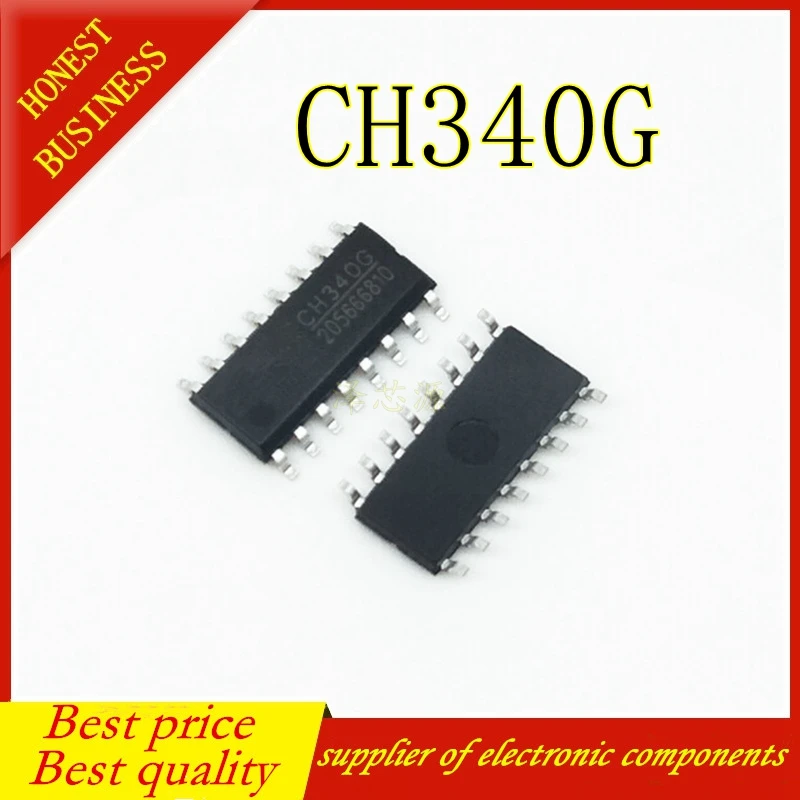 5 шт. оригинальный CH340G IC R3 доска свободный USB кабель последовательного чип СОП-16 CH340