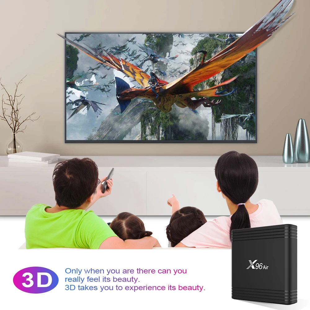 X96 Air Smart tv Box Android 9,0 коробка Amlogic S905X3 4GB 64GB 2,4G/5G WiFi 4K 8K Netflix H.265 Dual Wifi Bluetooth телеприставка