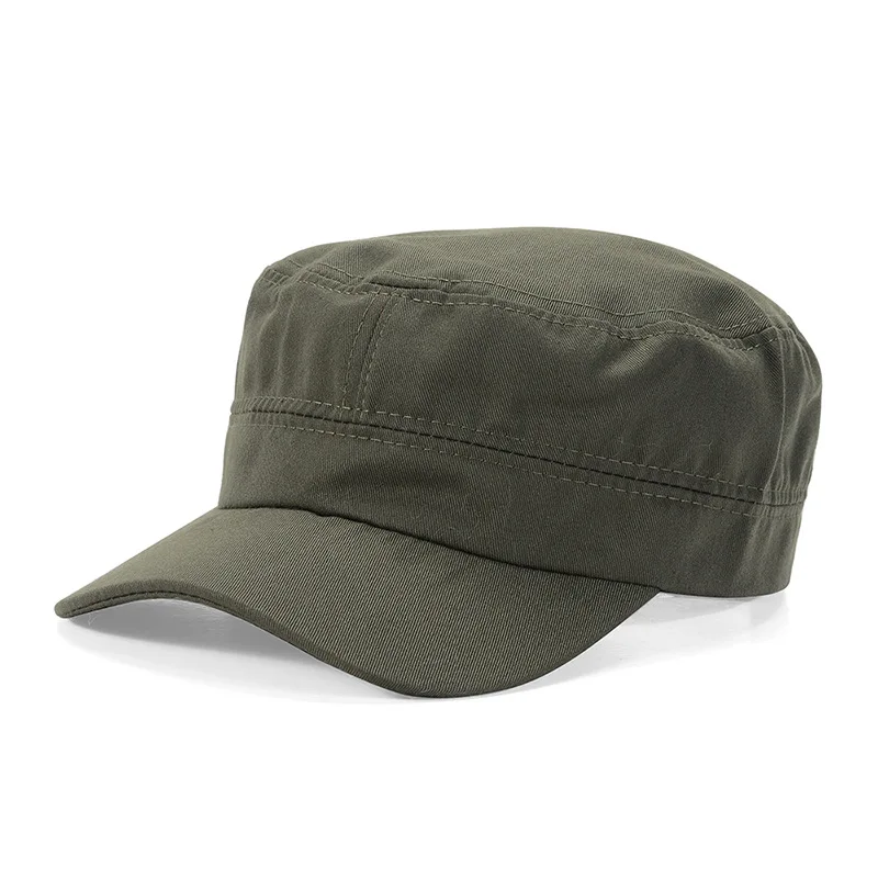 Мужская Женская Солнцезащитная шляпа с плоским верхом, дышащая Солнцезащитная Повседневная Кепка для улицы AIC88 - Цвет: Армейский зеленый