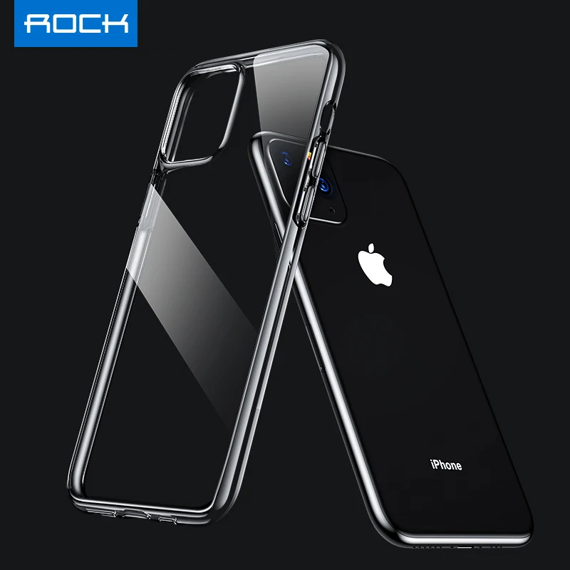 ROCK с кристаллами, прозрачная, для телефона чехол для iphone 11 iphone 11 pro max 6,5, Защитный Мягкий ТПУ Гибридный чехол для iphone 11 pro 5,8, чехол