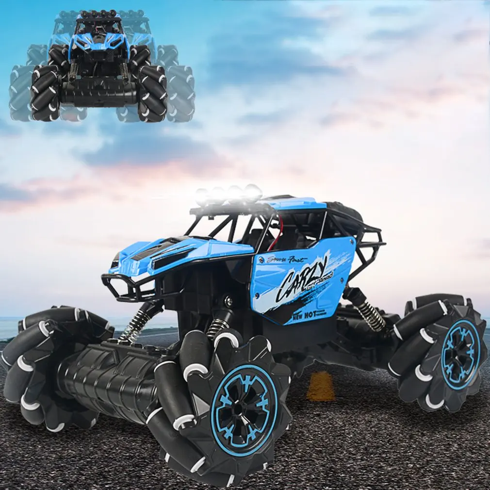 

2019 New 4WD Lateral Drift Climbing Car Light Music Cross-Country Dancing Remote Control Car Horizontal Racing Toy Gift for Kids