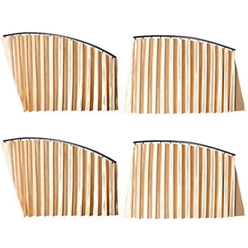 

4PCS Car Sunshade Sunscreen Magnetic Suction Automatic Telescopic Car Glass Curtain Side Window Summer Magnet Car Comfortable