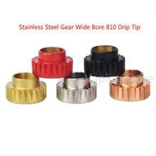 Advken Манта сетка/VandyVape револьвер/DEJAVU DJV RDTA капельный Наконечник Из Нержавеющей Стали Шестерня с широким отверстием 810 капельный наконечник