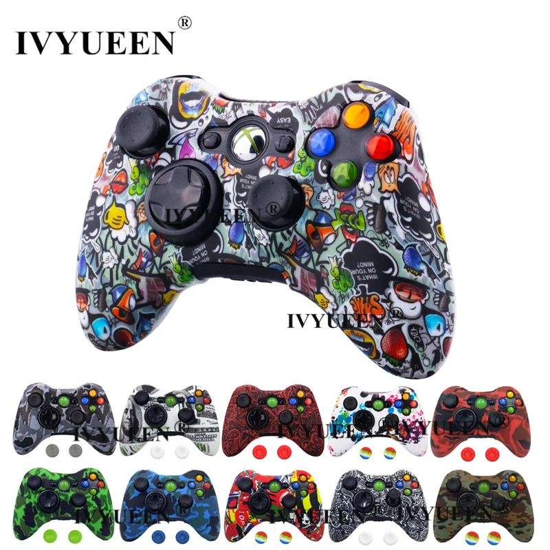 IVYUEEN для Microsoft Xbox 360 проводной/беспроводной контроллер силиконовый резиновый
