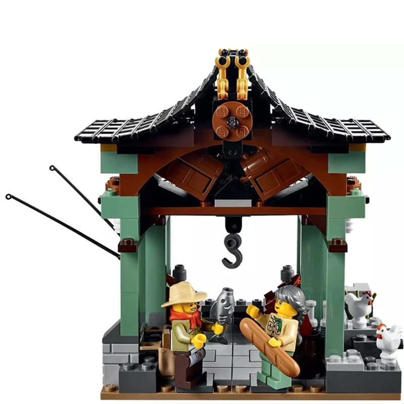 Ideas Expert Pier Temple of Airjitzu Masters village Building Blocks Sets kits Bricks Kids Compatible Ninja Movie 2 JUNIORS