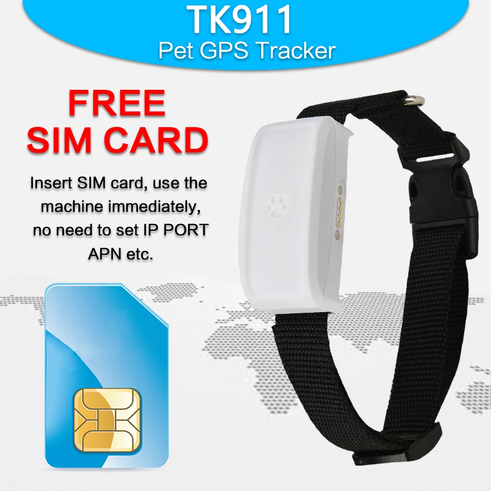 GPS трекер для домашних животных TK911 GPRS Wi Fi|GPS-трекеры| |