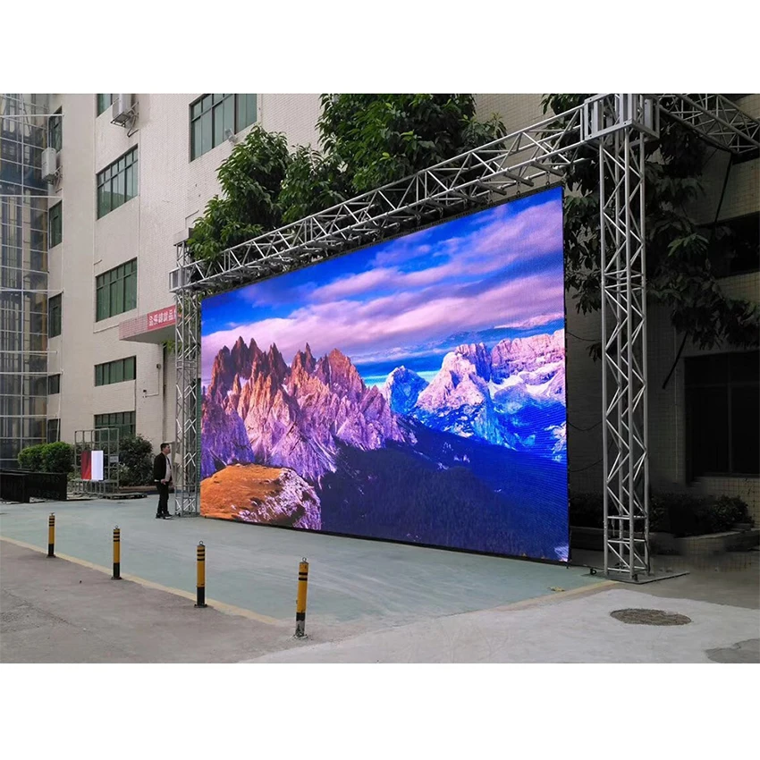 P6 outdoor video wall advertising full color led display SMD Die-cast aluminum stage background led screen 