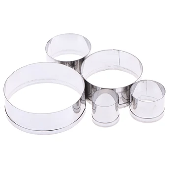 

5Pcs/Set Stainless Steel Round Polymer Clay Cutter Molds Diy Tools Diy Pottery Ceramic Cutting Mould
