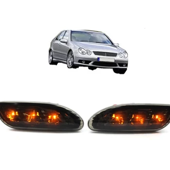 

1pair Front Transparent /Smoke Lens Turn Indicator Light Side Marker Lights LED Lamp for 1997-2003 E39