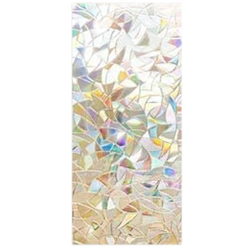 

Window Privacy Film,Rainbow Window Clings,3D Decorative Window Stained Glass Window Decals,Static Cling Window Sticker