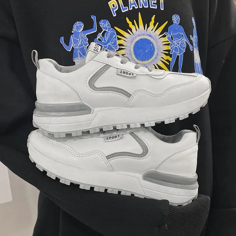 

Кроссовки женские весенне-осенние, дышащие, на шнуровке