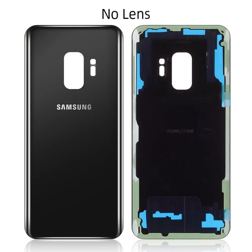 Samsung телефон задняя крышка батареи для samsung Galaxy G9600 S9 Корпус задняя крышка чехол - Цвет: Black No Lens