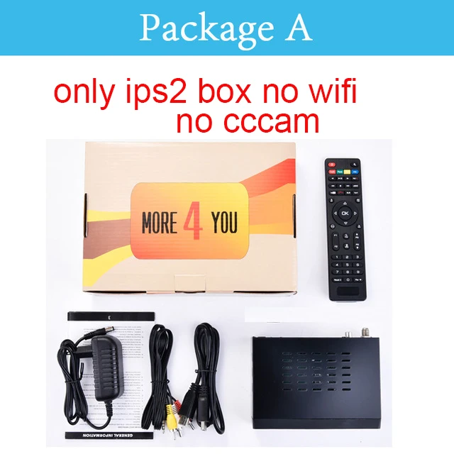 Satxtrem IPS2 Cccam IP tv спутниковый ресивер tv Turner DVB S2 Full HD 1080P цифровой испанский 4K ТВ ресивер Satelite Receptor - Цвет: only box