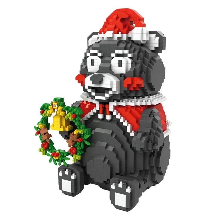 

LOZ Diamond Building Blocks Christmas Kumamoto Bear Savings Bank LOZ 9046 LOZ Mini Blocks