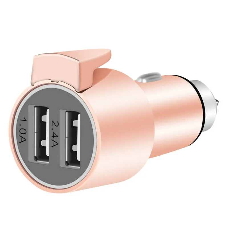 Новое универсальное быстрое зарядное устройство 3 в 1 USB автомобильная подставка с зарядкой режущий ремень аварийный молоток пружинный стеклянный выключатель бритвы для острых