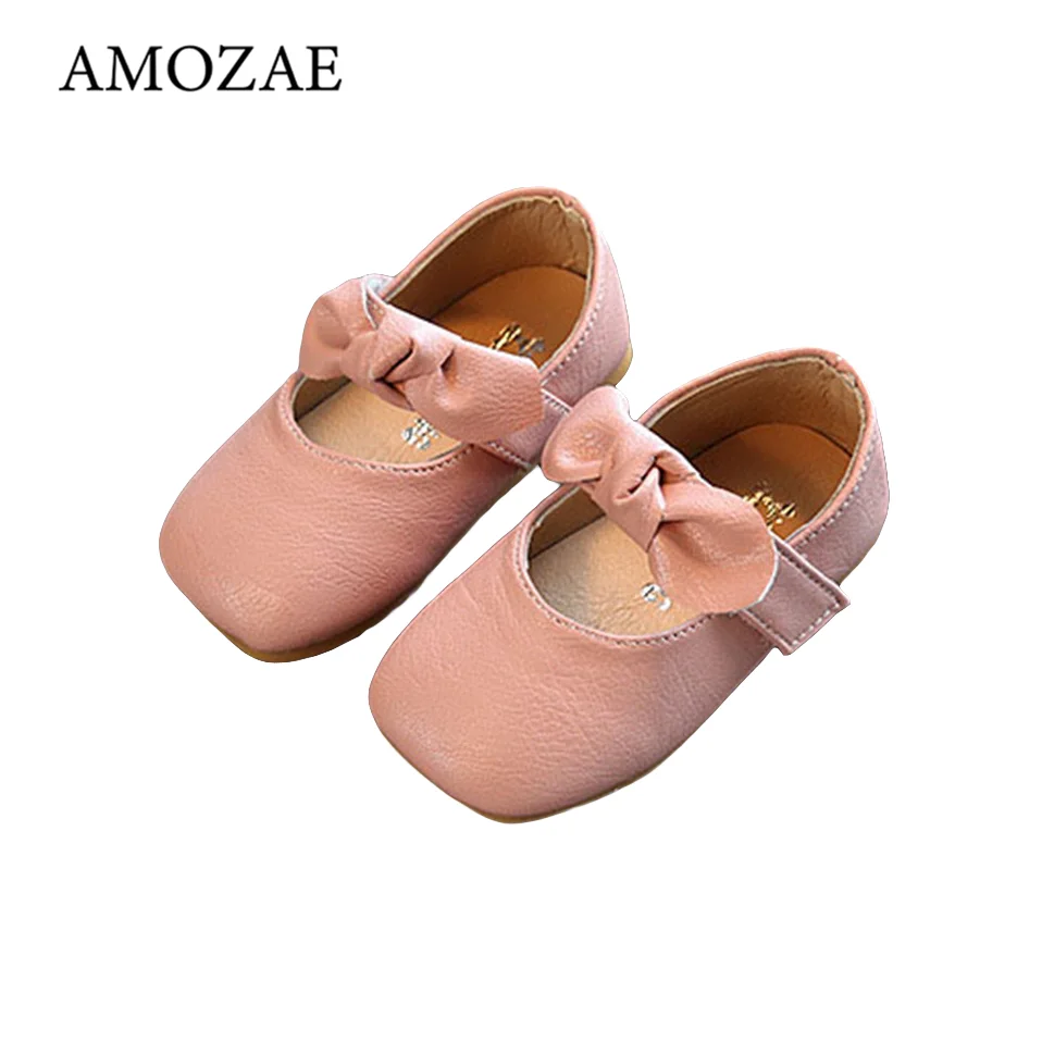 

Baby Girl Princess Shoes 2020 New Arrival Big Bow Baby Shoes Spring Autumn Solid Rubber Bottom First Walker Wedding Party Shoes