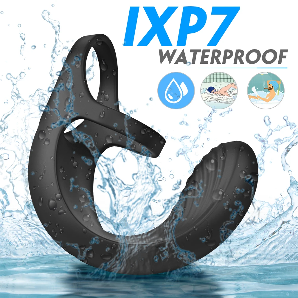 10 Modes Vibrating Penis Massager Ring Dildo Sex Toys for Men Scrotum Massager Male Chastity Cage Testicle Bondage Vibrators (11)