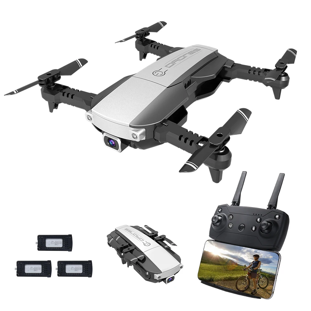 Высокая производительность GoolRC H3 Радиоуправляемый Дрон с камерой 4K Wifi FPV оптический поток складной Радиоуправляемый квадрокоптер пульт дистанционного управления игрушка для начинающих - Цвет: 3 Battery