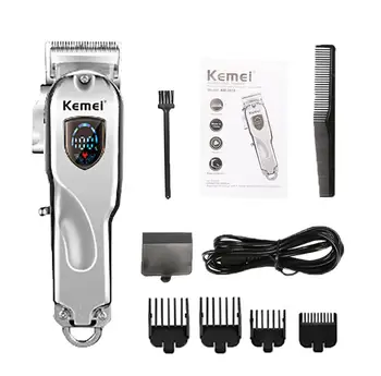 

KEMEI High Power Hair Clipper Professional Retro Oil head Electric Cordless Trimmer Wireless Haircut Machine For Men Portable