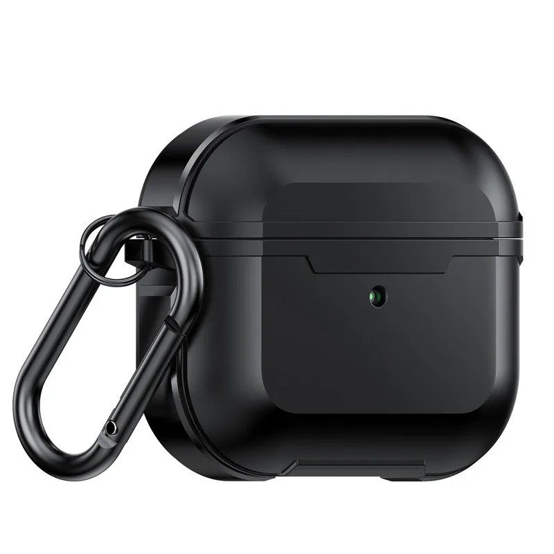 Cover Per Airpods Pro Luxury Airpods 3 Protector Mental Airpodpro Fundas Accessori Per Auricolari Con Portachiavi Per Custodia Airpods Pro