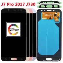 Активно-матричные осид, Дисплей Замена для SAMSUNG Galaxy J7 Pro J730 ЖК-дисплей Дисплей Сенсорный экран j7 pro j730FD J730F ЖК-дисплей Дисплей oled