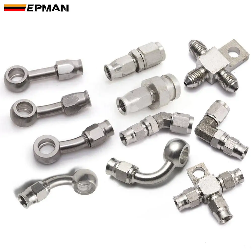 Epman 1pc An3 Motorcycle Motor Bike Hydraulic Brake Oil Hose Line Banjo