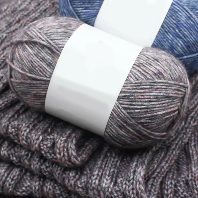 

100g/ball Silk Cotton Knitting Yarn Crochet Needlework Thick Wool Thread Yarn For Hand Knitting Scarf Sweater Eco-friendly