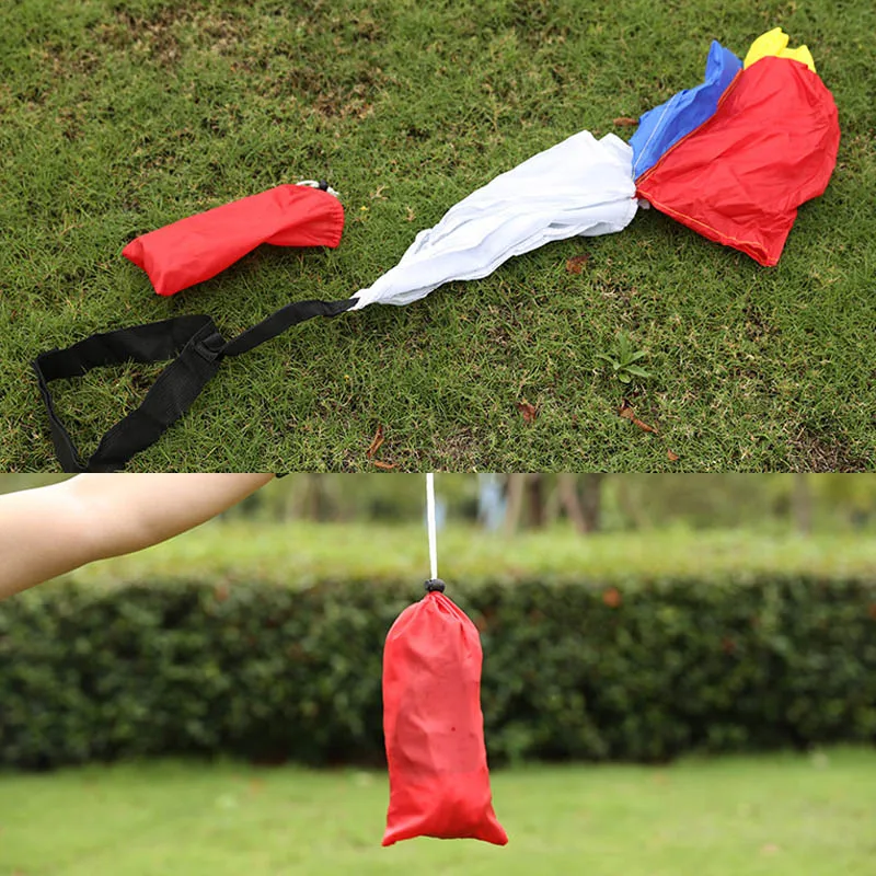 Детский футбольный скоростной парашют, детский силовой тренировочный зонтик, футбол, баскетбол, бег, тренажер, сопротивление, парашюты