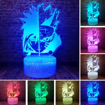 

Naruto Anime Figma 3D Illusion LED Desk Nightlight Colourful Sleeping Light Flash Model Model Japan Manga action & toy figures