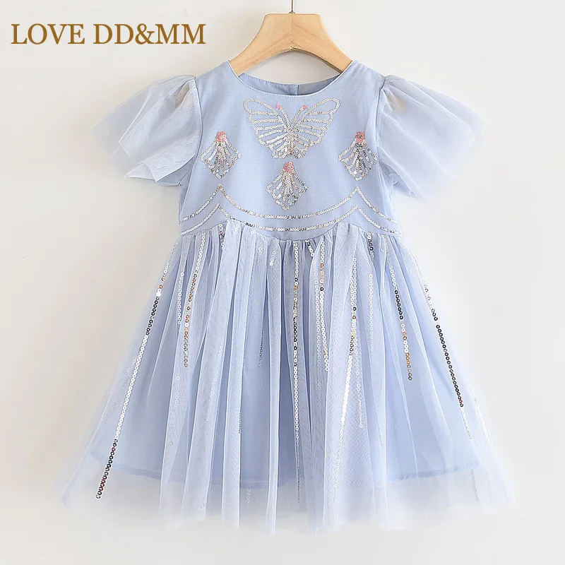 Платья для девочек LOVE DD &amp MM новинка 2022 детская одежда Сетчатое платье принцессы