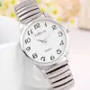 Elastic band watch Quartz Watch Expandable Stretch Band Strap Ladies Gents Unisex Wrist Watches 5