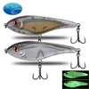 CF  Luminous Fishing Lure Slow Sinking Jerkbait 68mm/78mm/90mm/105mm Musky Pike Slider Bass 2