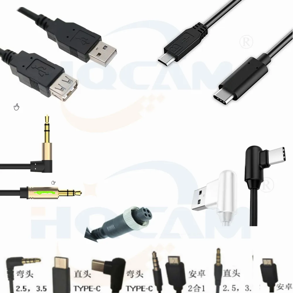Mini kameramodul med detaljer av kablage