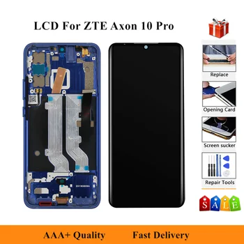 

Original 6.47'' For ZTE Axon 10 Pro LCD Display Touch Screen Digitizer Department Assembly with frame For Axon 10 Pro LCD