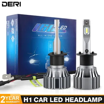 

H1 LED Headlight 8400LM/PAIR Mini Car Headlight Bulbs Headlamps Kit Auto Lamps 6500K White Led CSP Fog Light Automobile Lamp