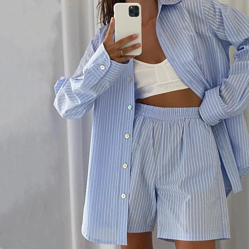 Conjunto de 2 piezas formado por camiseta y pantalón corto, para mujer, verano, 2021