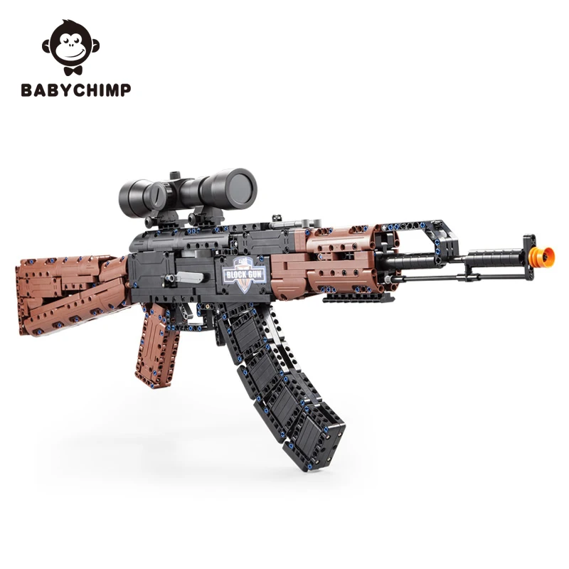 Военная армейская Оружейная серия SWAT AK47 98K строительные блоки модель оружия