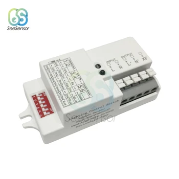 

AC 85V-265V 50/60Hz Adjustable Delay Microwave Radar Sensor Switch Body Motion Detector Switch for LED Light Control Switch