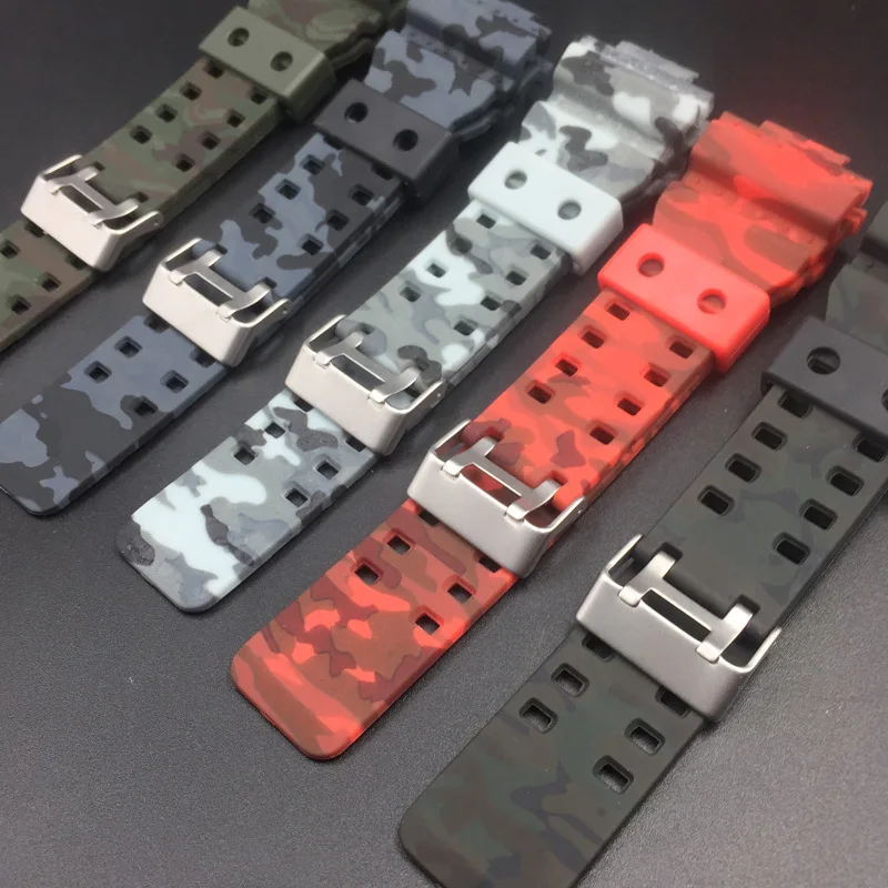 Sostituire Del Cinturino Della Cinghia per Casio G Shock GA 110 100 GA 200  GD 120 GW 8900 GR 8900 GLS 100 Lunetta Orologio Resina Camouflage  Verde|Screen Protectors| - AliExpress