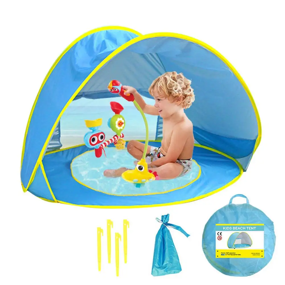 Водонепроницаемая детская Пляжная палатка выдвижной портативный теневой