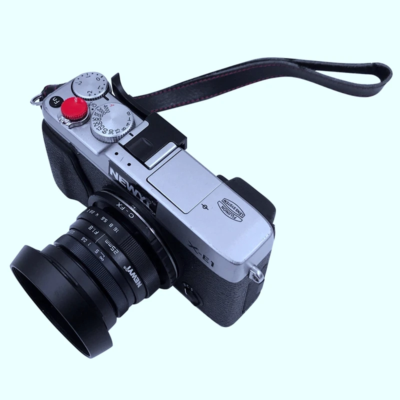 Newyi 25 мм F/1,8 Cctv Мини объектив для всех Fujilm Fx Mirro Крепление камеры и Бленда адаптер 7 в 1 комплект