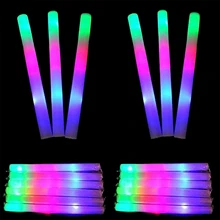 

Upgraded Light Up Foam Sticks Colorful Flashing Led Strobe Stick For Party Glow In The Dark Party Supplies For Kids Glow Sticks