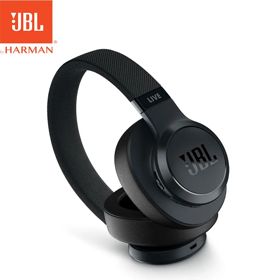 JBL Live 500BT беспроводные, с функцией Bluetooth наушники AI голосовой помощник Спортивная гарнитура 30 часов музыка Многоточечное соединение - Цвет: Черный