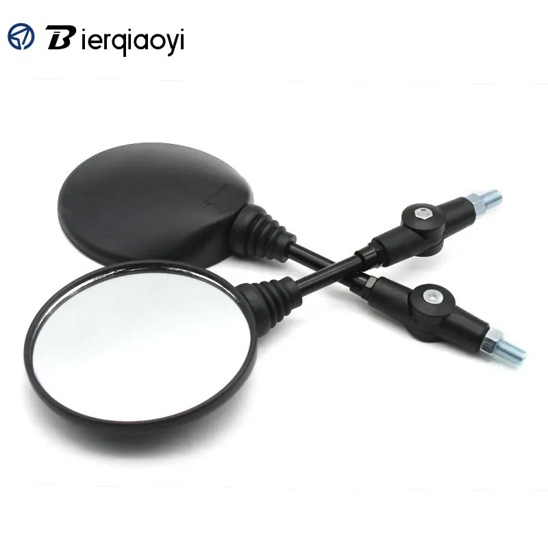 Universal 1 Pair Folding Side Rearview Mirror Motorcycle 10mm For Yamaha Honda For Kawasaki KLX250KL250 10mm Street Bike Mirrors