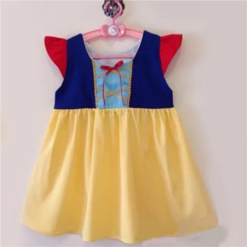 Маскарадные платья принцессы для девочек 2, 3, 4, 5, 6 лет, Детский карнавальный костюм Минни и Эльзы, летнее платье Белоснежки, девушка-Рапунцель - Цвет: Blue