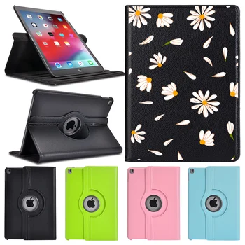 

Small Daisy For iPad Mini 5 Funda 360°Rotating Leather Stand Protective Cover iPad 7th Generation Case Pro 12.9 2020 Coque Air 2
